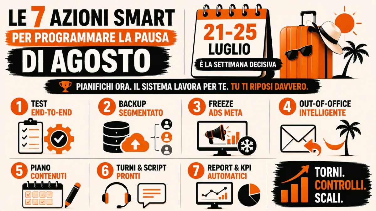 Programmi il marketing come le vacanze?