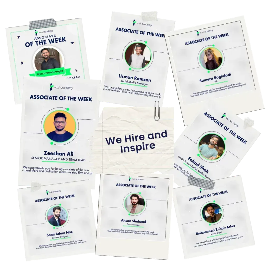 At Rozi Academy, recognition is part of our culture. We spotlight stars through Employee of the Week and Employee of the Month awards, rewarding those who go above and beyond.