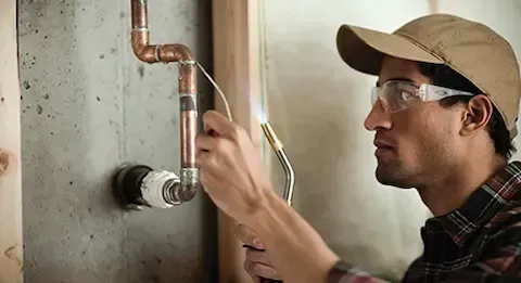 copper pipe plumbing installation – Worthington Plumbing Pros