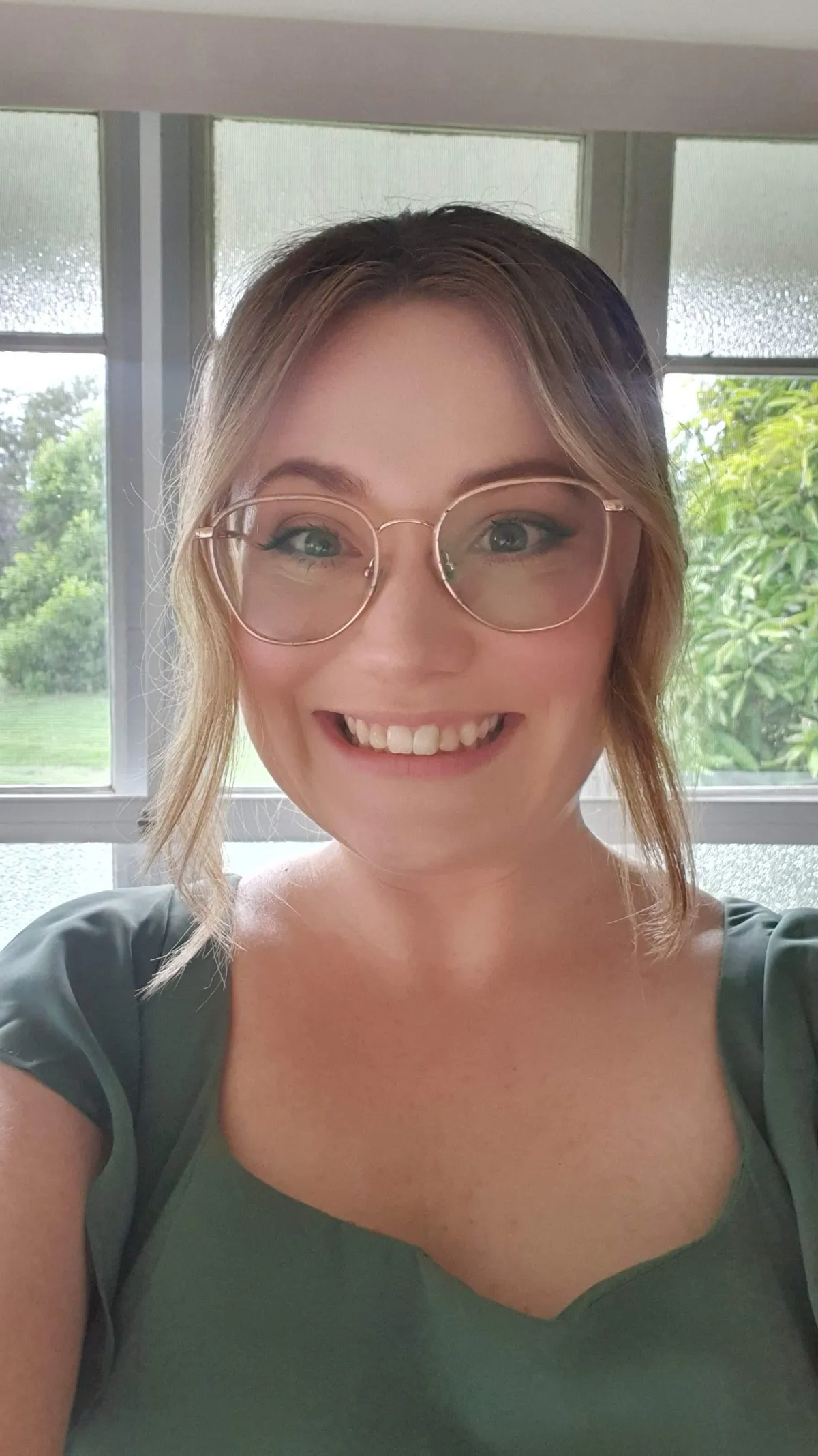 Girl smiling at the camera