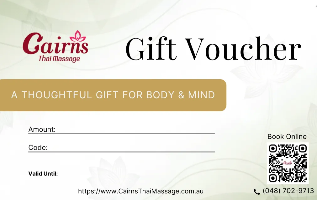 Gift voucher from Cairns Thai Massage