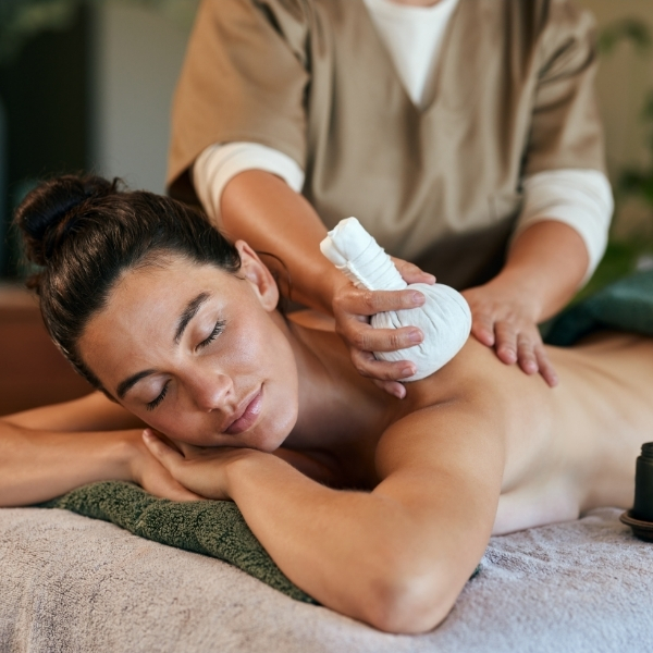 Thai oil massage with herbal compress at Aya Thai Massage and Wellness
