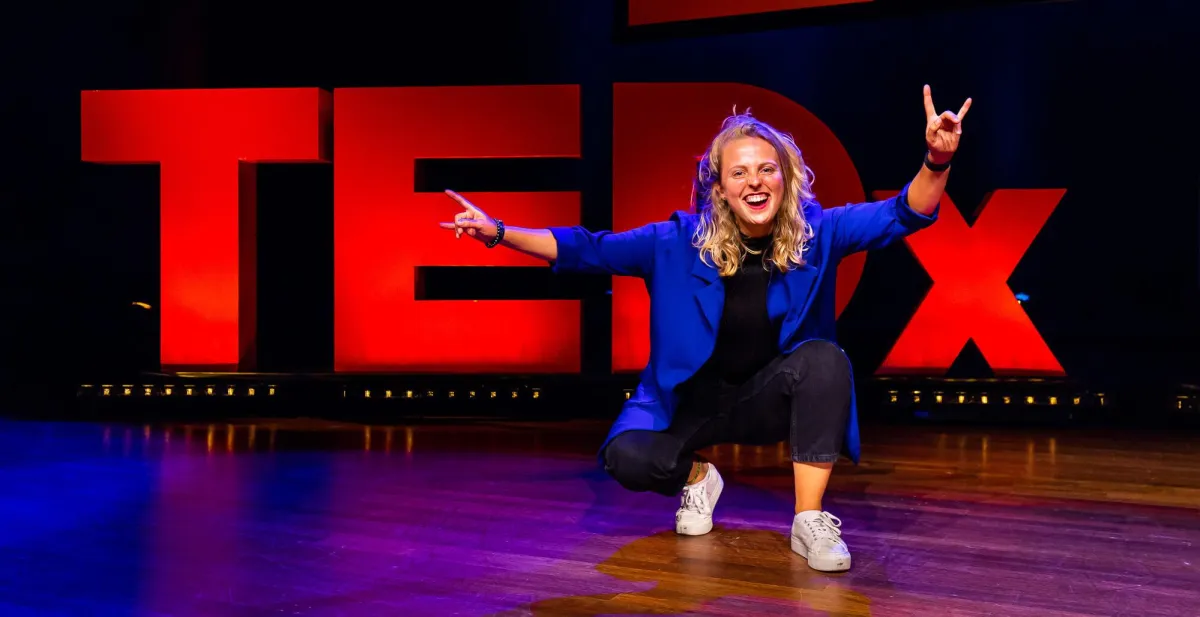 Laurie Mabelis on TEDx Stage