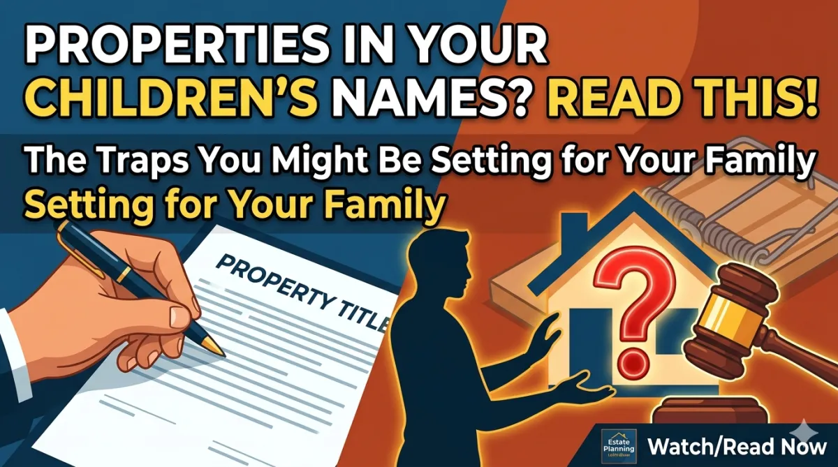 Properties in Your Children’s Names? Read This Before You Sign.