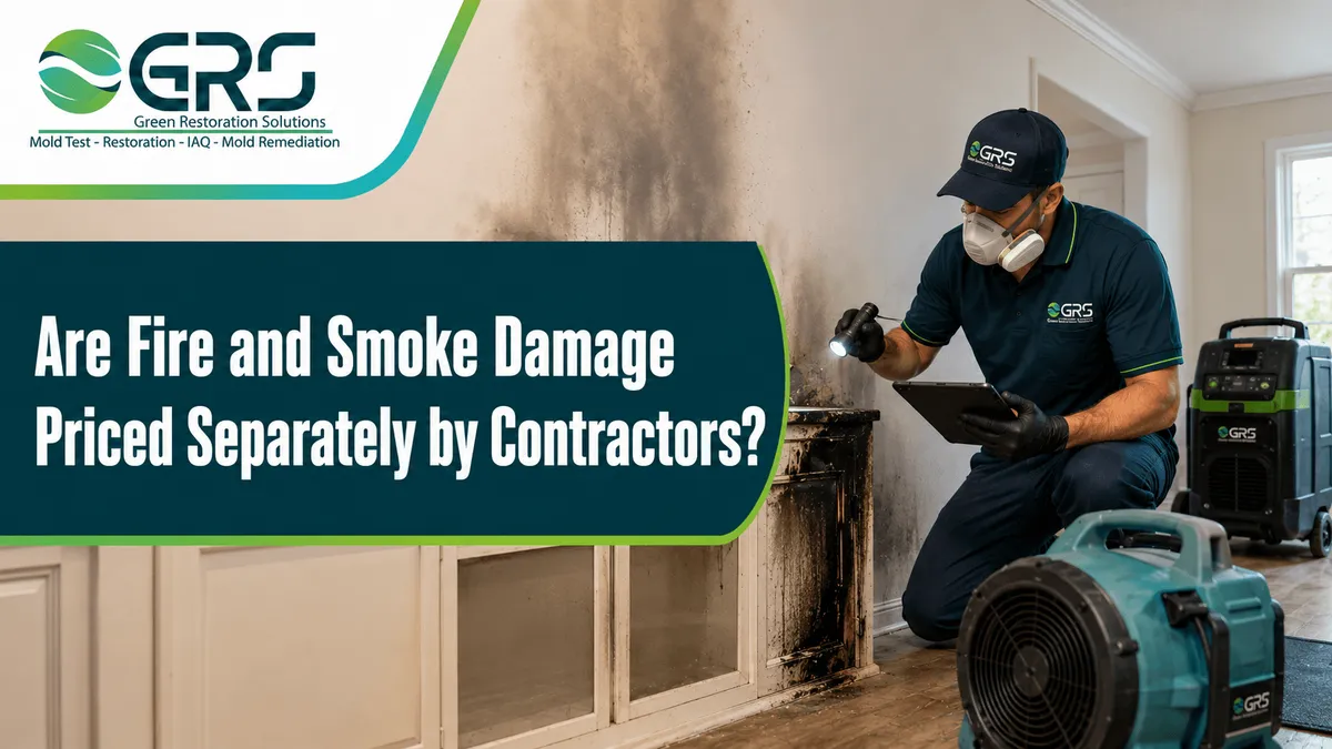Are Fire and Smoke Damage Priced Separately by Contractors?