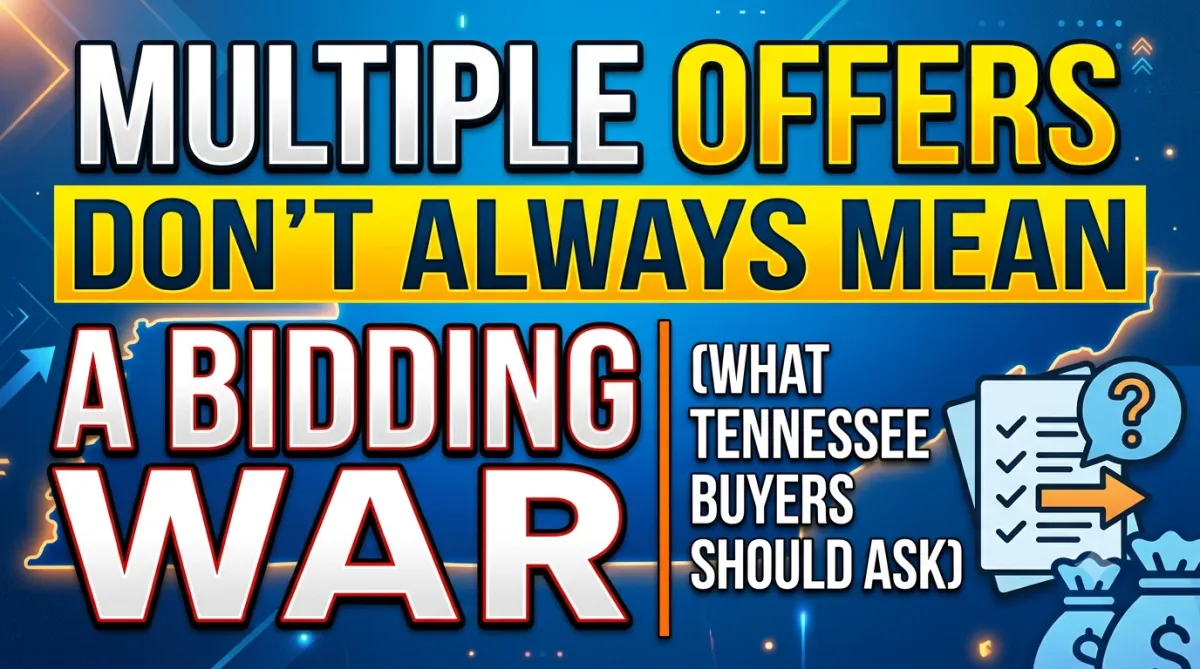 Multiple Offers Don't Always Mean a Bidding War (What Tennessee Buyers Should Ask)