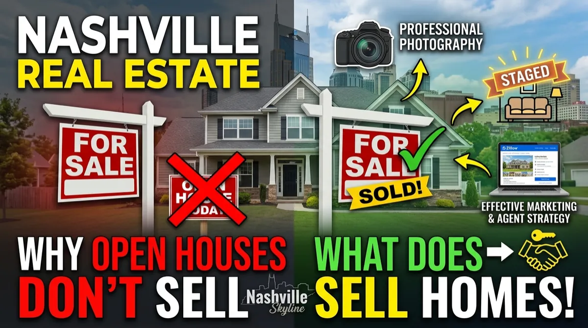 Nashville Real Estate: Why Open Houses Don't Sell Homes (And What Does)