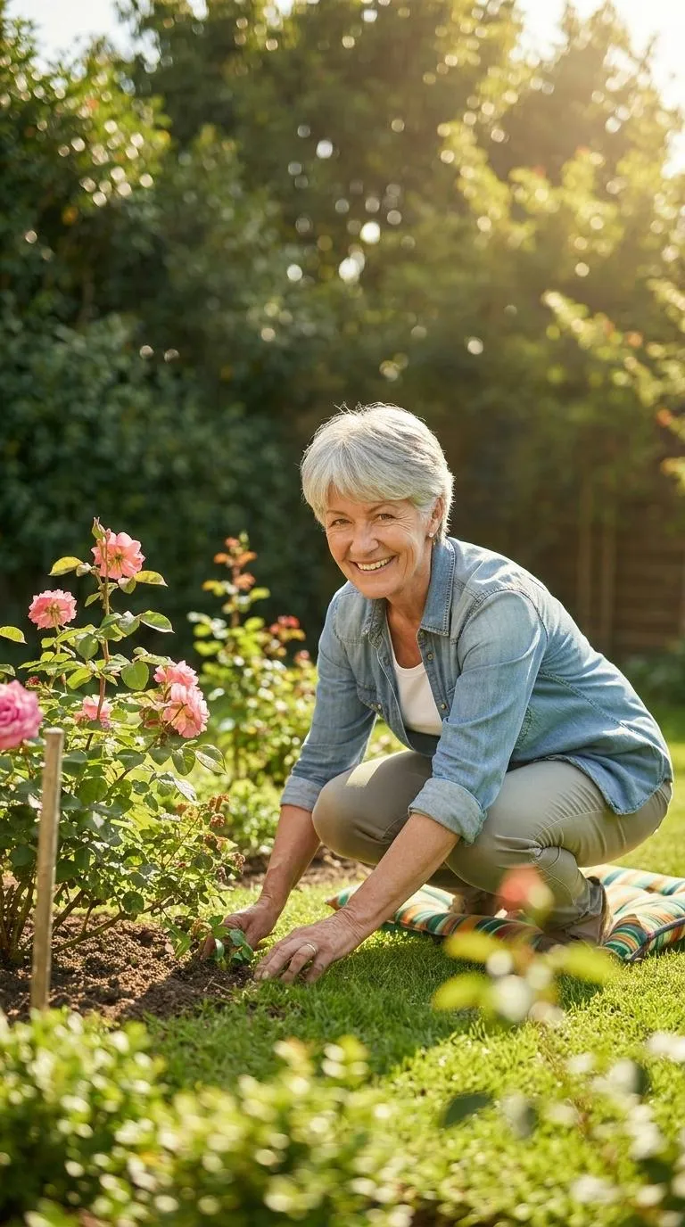 Woman gardening