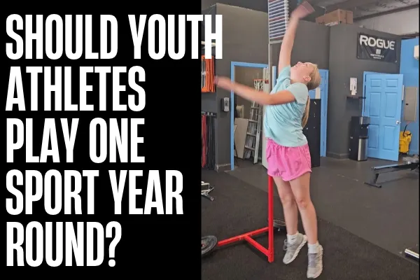 Young multi-sport athlete training strength and movement skills with a coach at BFP