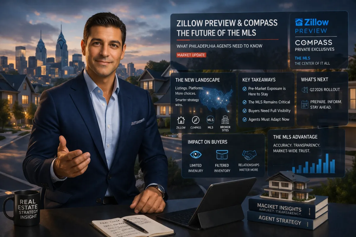 Zillow Preview, Compass, and the Future of the MLS: What Philadelphia Agents Need to Know Right Now