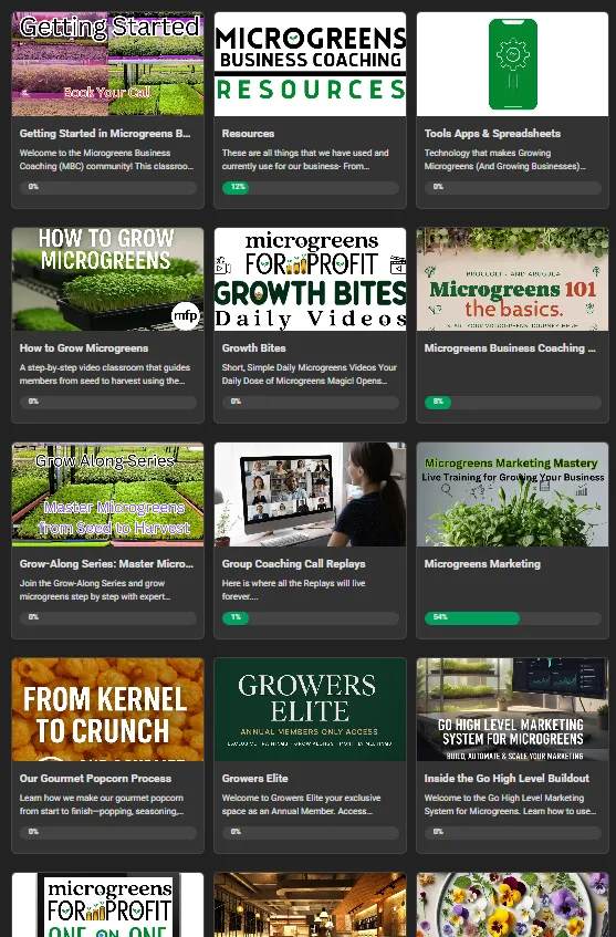 green leafed seedlings on black plastic pots