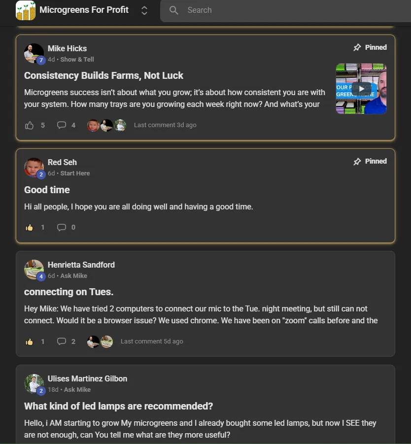 green leafed seedlings on black plastic pots