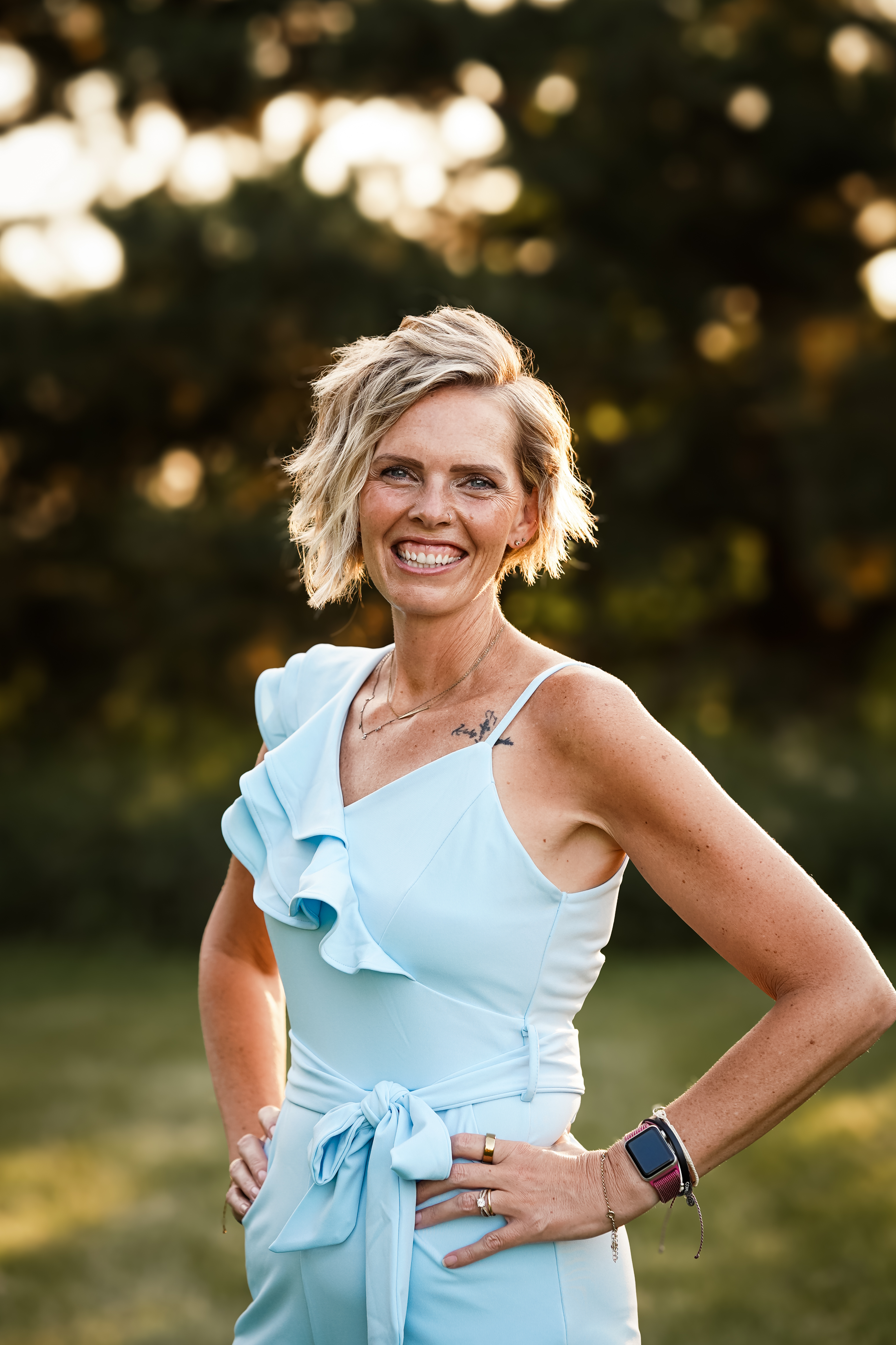 Bailey King, founder of The Chaos to Confidence Collective, in a warm lifestyle setting
