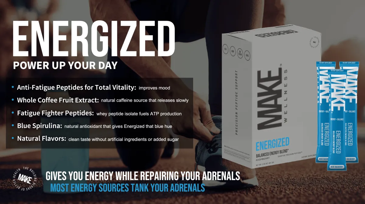 Our powerful energizing formula features a unique blend of natural ingredients, carefully selected to provide clean and sustained energy throughout your day. Anti-fatigue peptides play a key role in promoting healthy neurotransmitter balance and improving mood, helping to combat fatigue and support recovery from stress. Whole coffee fruit extract serves as a natural caffeine source that releases gradually, offering an immediate boost followed by steady, balanced energy without the risk of overstimulation or a crash. Fatigue fighter peptides, derived from hydrolyzed whey peptide isolate, fuel ATP production—the body's main energy currency—so you stay energized and focused. To complete the experience, natural flavors from expertly chosen extracts deliver a crisp, clean taste without any added sugars or artificial ingredients. Together, these ingredients work in harmony to support vitality, focus, and balance, making it easier to power through your day with consistent energy.
