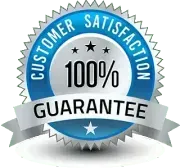 Bee Electrical Contracting 100% customer satisfaction guarantee badge