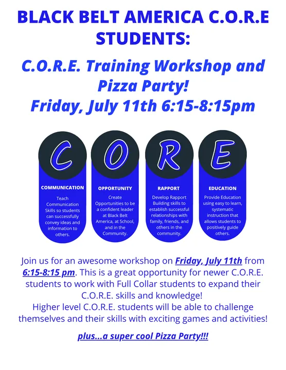 C.O.R.E. Training Workshop visual