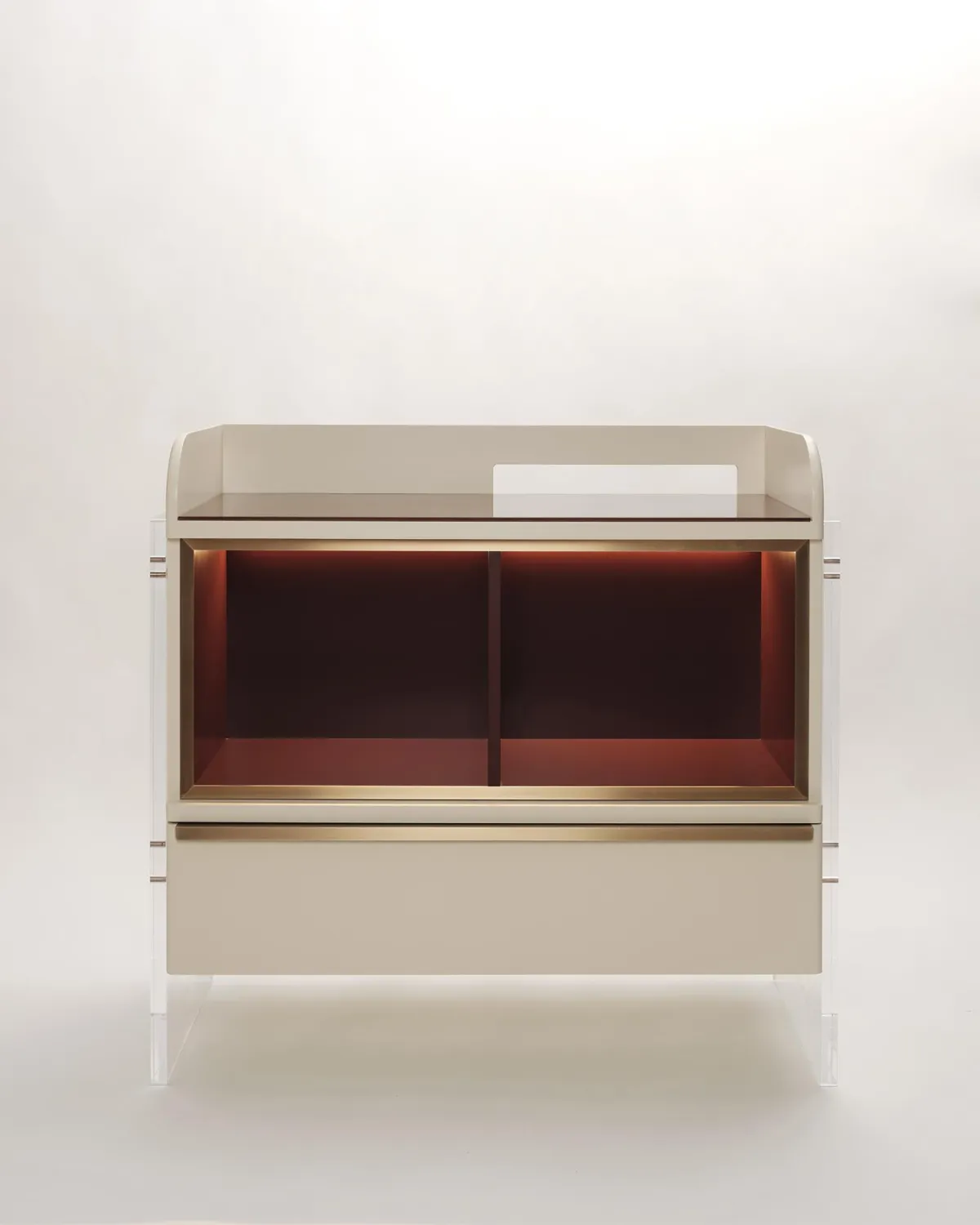 Bespoke Zeppelin Vinyl Cabinet designed by WOOLF for a Victorian Townhouse Villa in Islington.