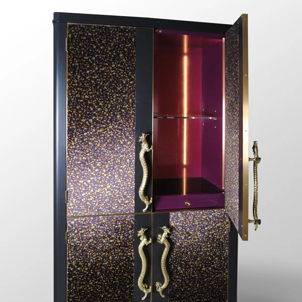 Organic Marble Console Table designed by WOOLF for a Victorian Townhouse in Notting Hill.