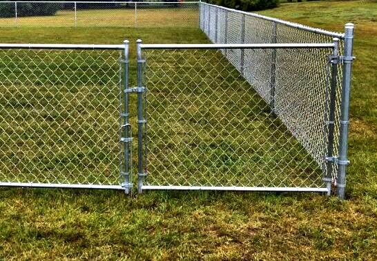 vinyl fence installation example