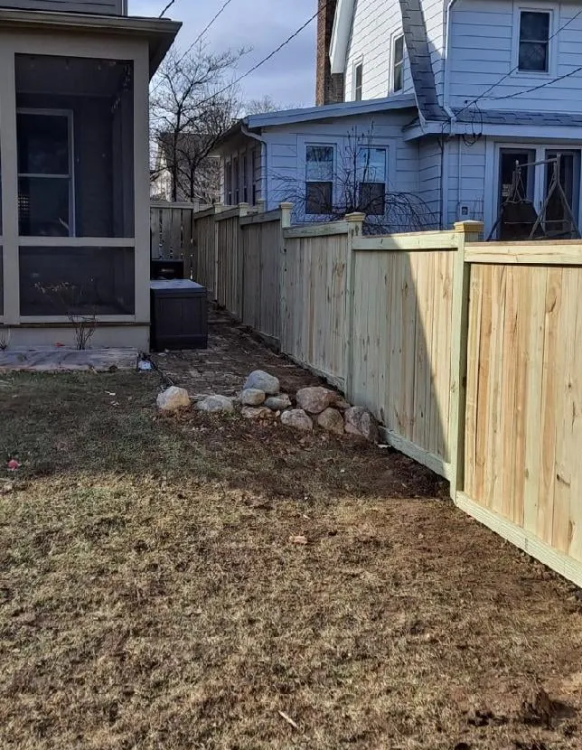 custom wood privacy fence
