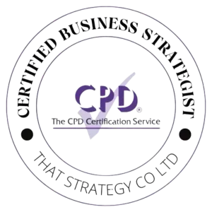 Badge for CPD Certified Business Strategist awarded to Robyn Bennett.