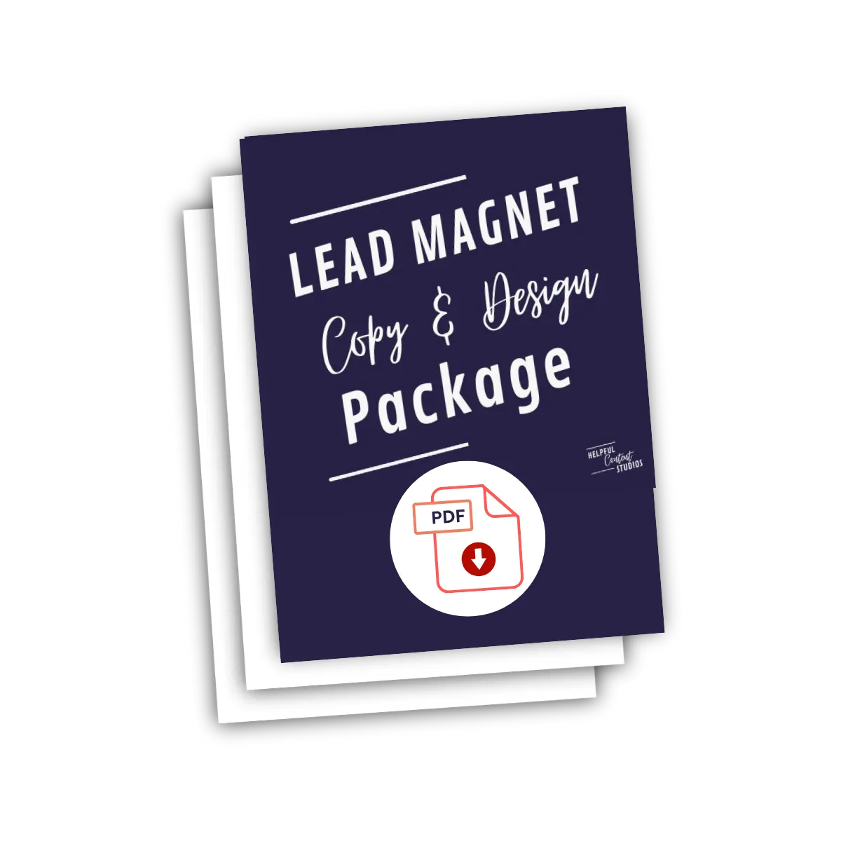 Helpful Content Studios Lead Magnet Copy and Design Package