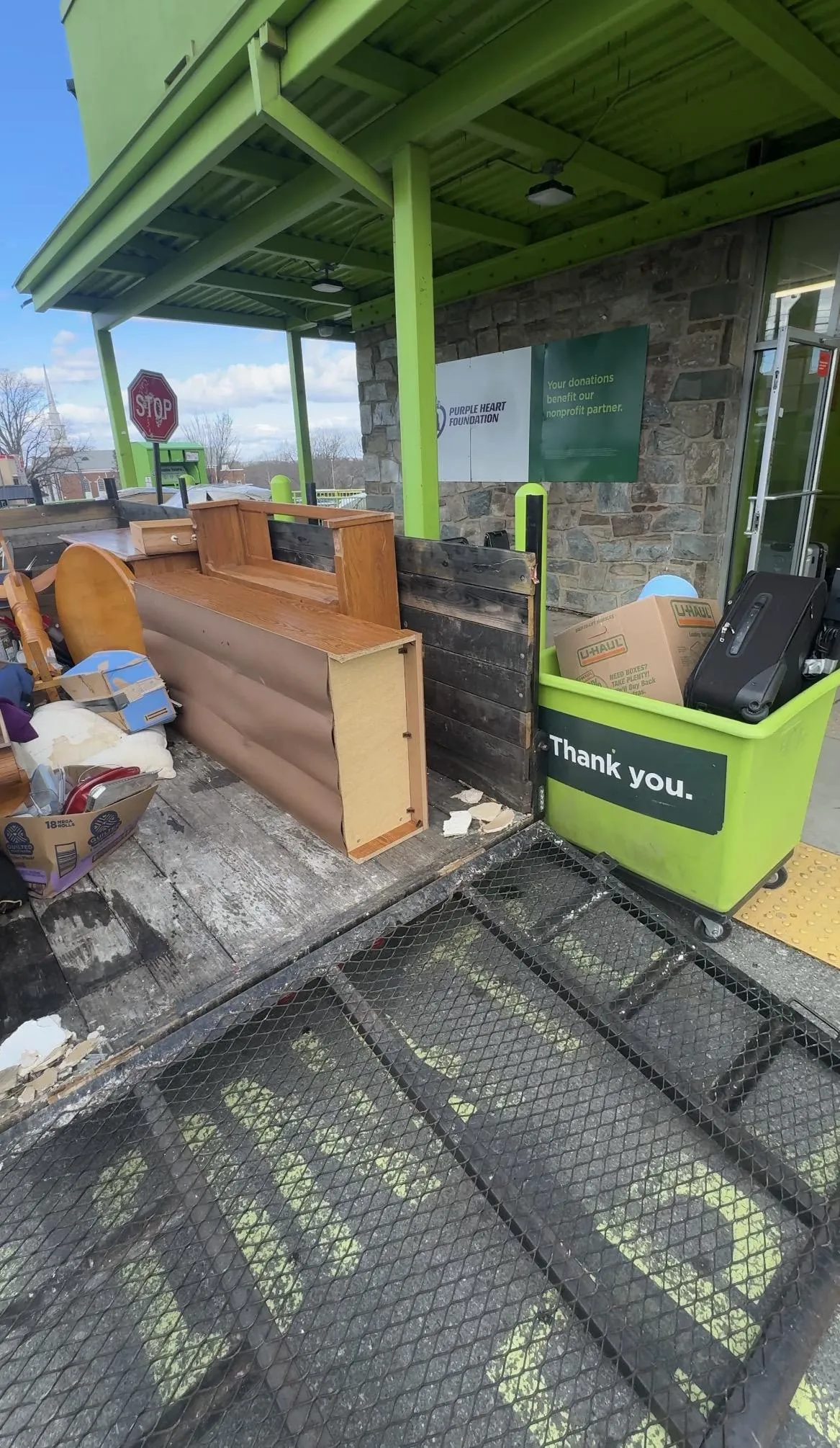 Taking removed junk to a donation center in silver spring md