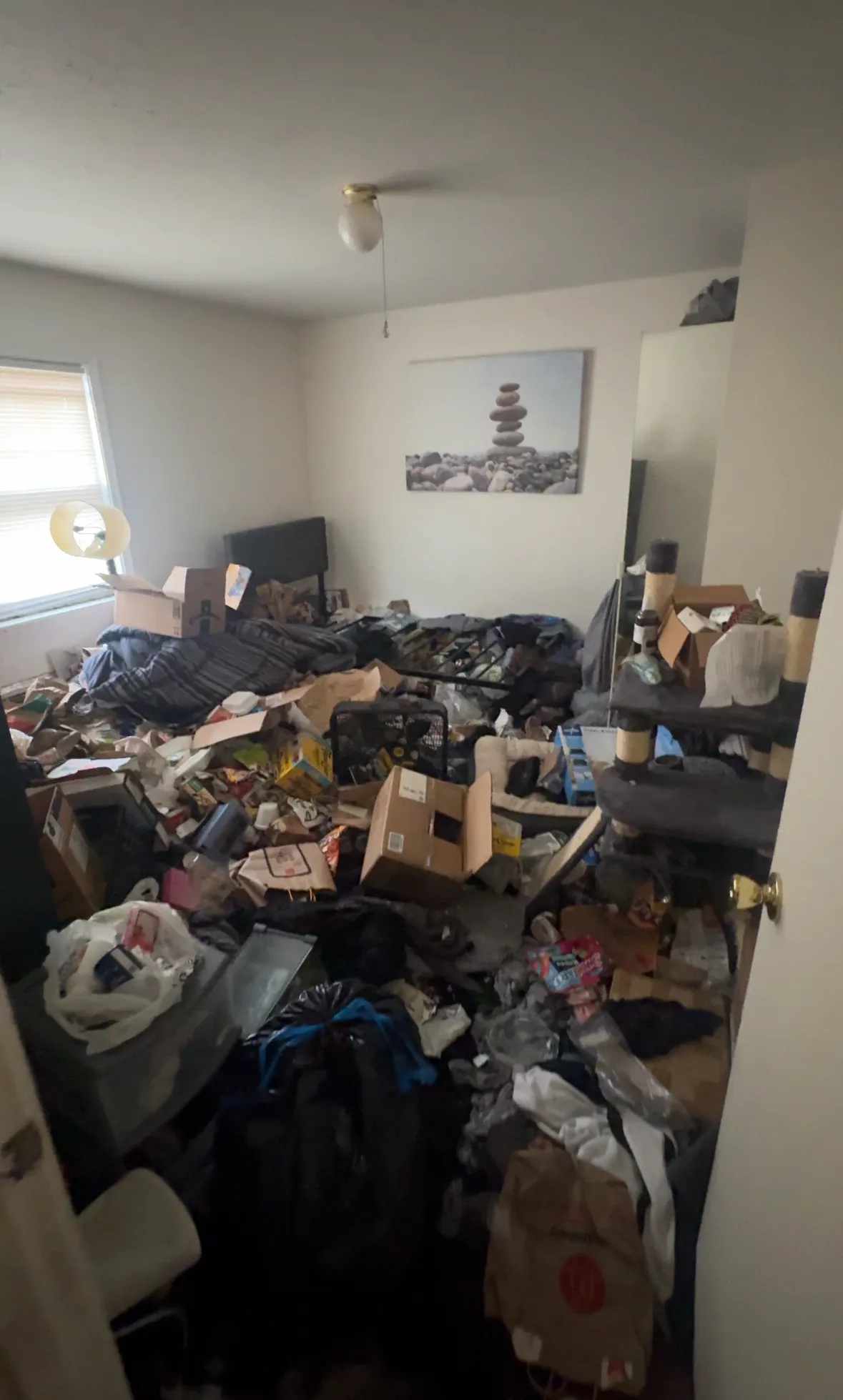 Inside a hoarder house cleanout junk removal job