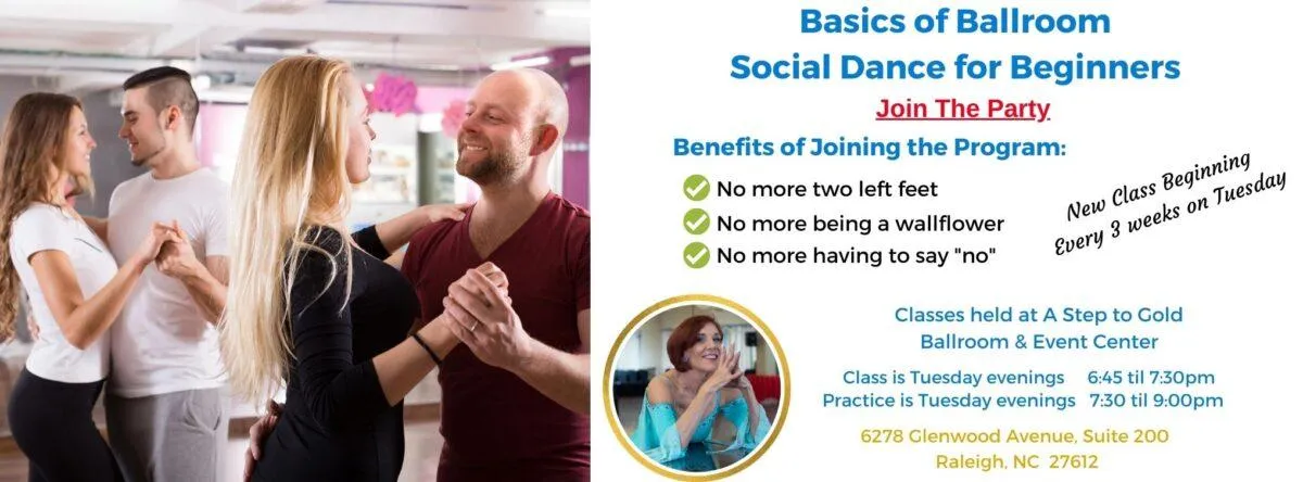 Basics of ballroom social dance for beginners