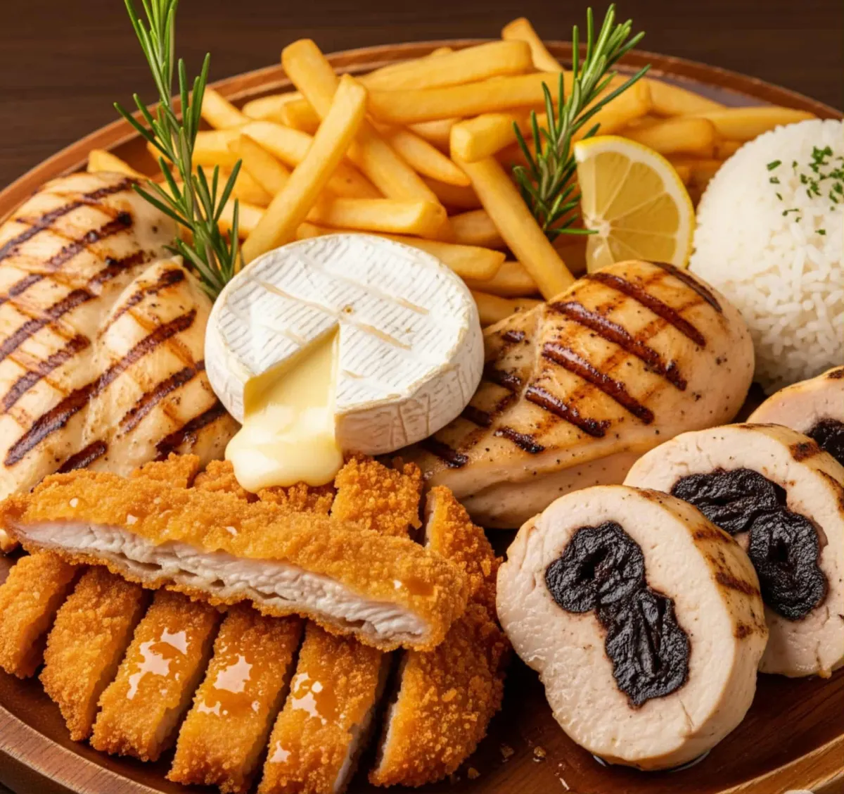 white ceramic plate with brown and white food