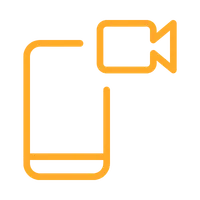 Usando o celular para gravar vídeos 