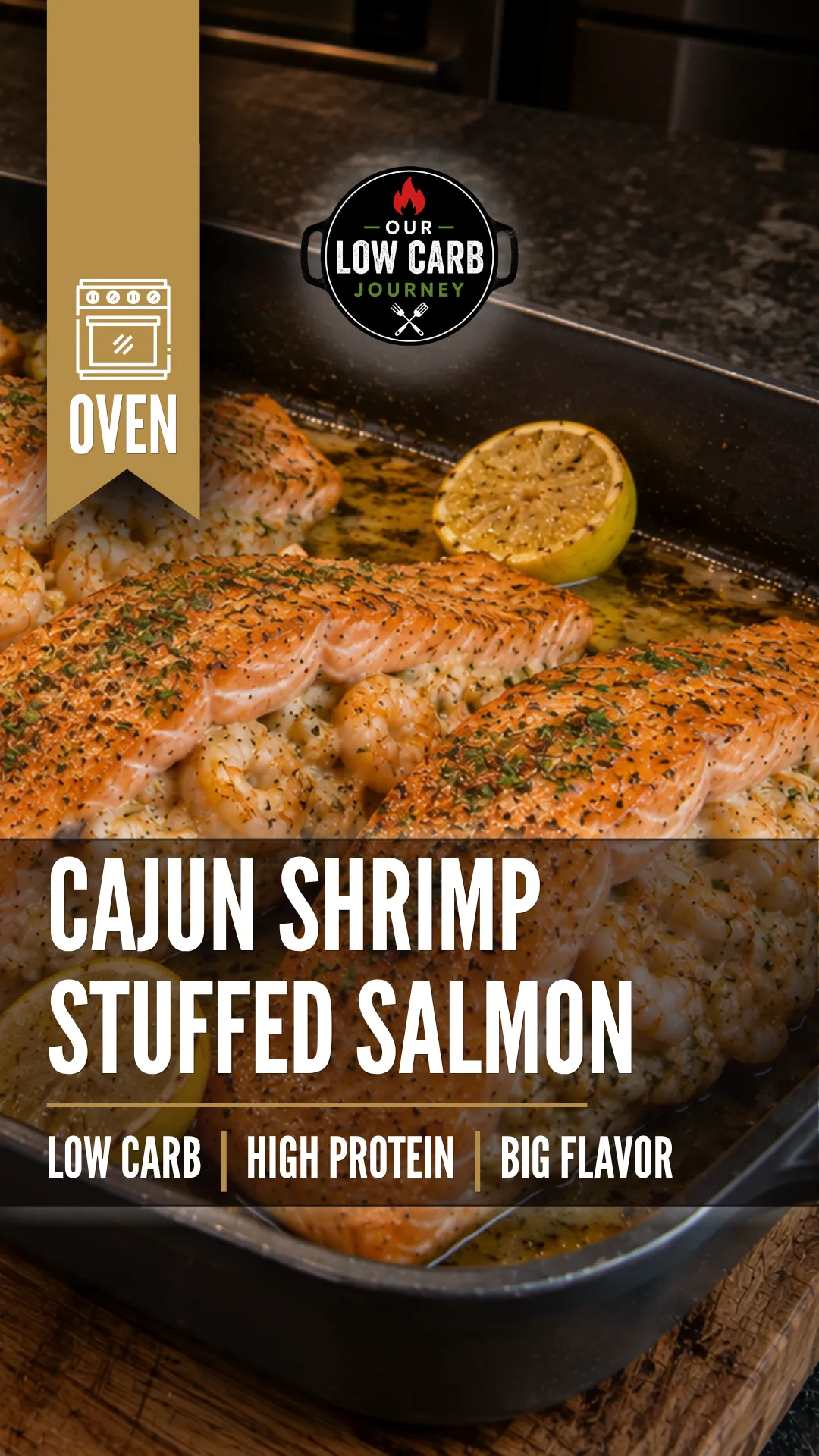 Cajun Shrimp-Stuffed Salmon