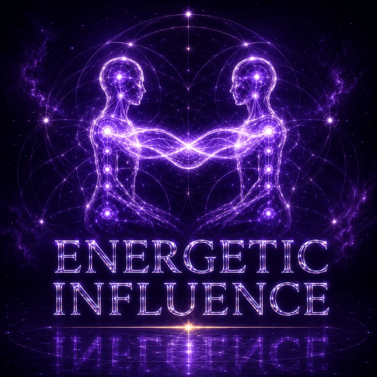 Two energetic figures illustrating conditioning and energetic influence in Human Design
