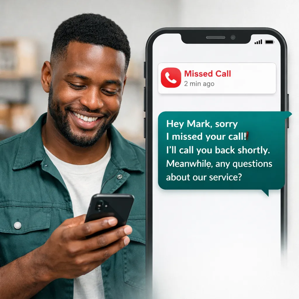 missed call text back for small businesses