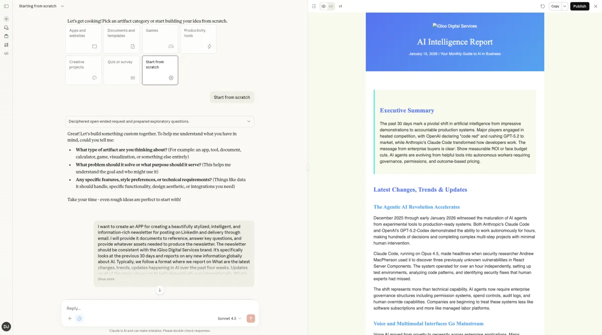 AuroraAI dashboards and AI-generated insights in a modern marketing interface
