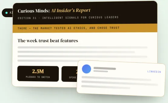 Product mock interface showing stacked issue draft