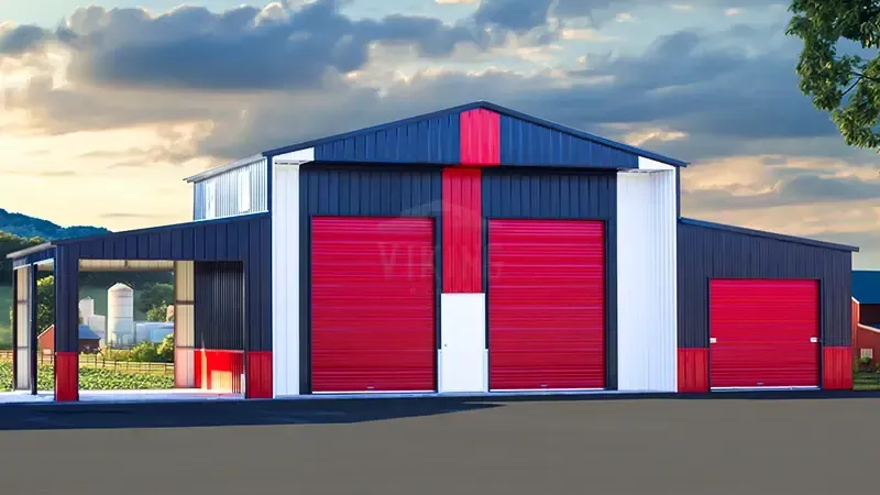 Custom steel warehouse built by Abilene Metal Building in Burlington