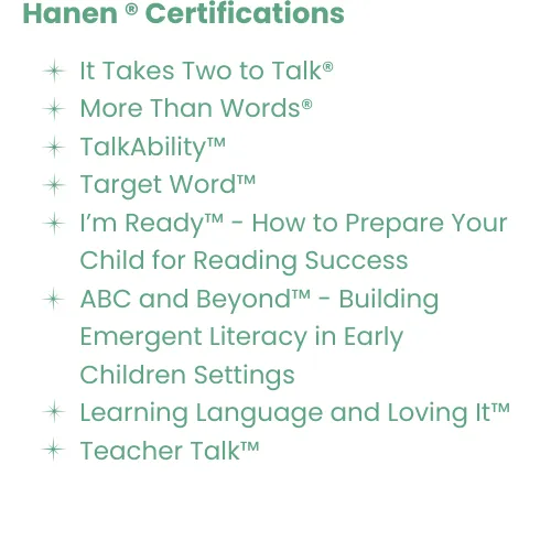 Paths 2 Communication Hanen Certifications