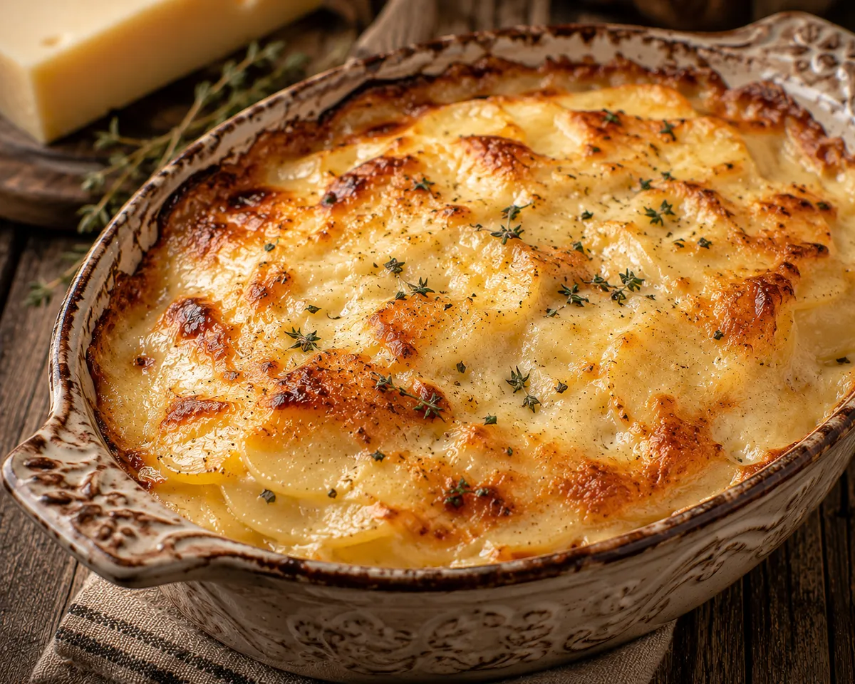 Potatoes Gratin (Scalloped Potatoes with Cheese)