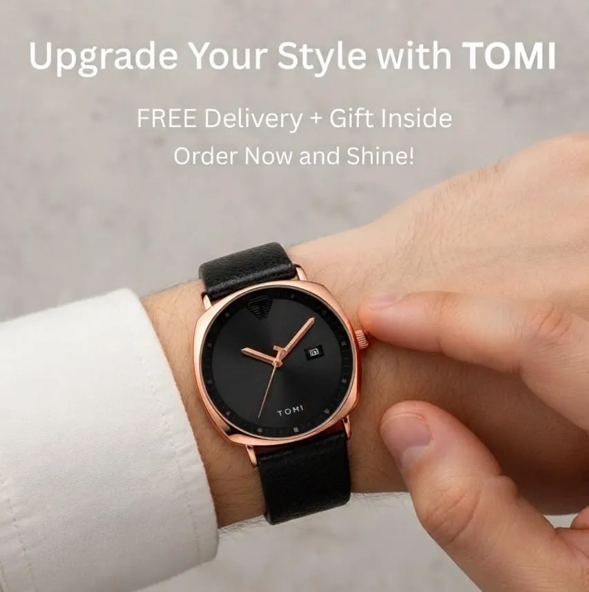 Luxury black POEDAGAR watch on a wrist during a business meeting