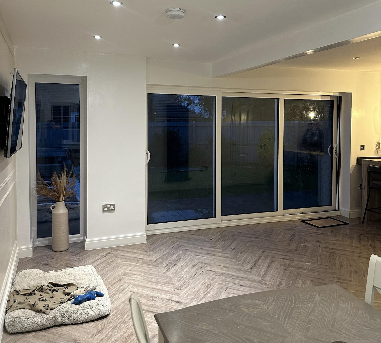 Looking for garage conversion ideas? This stunning single garage conversion transformed an underused garage into a spacious open plan kitchen and living area with large bifold doors, creating the bright, sociable space every family dreams of.