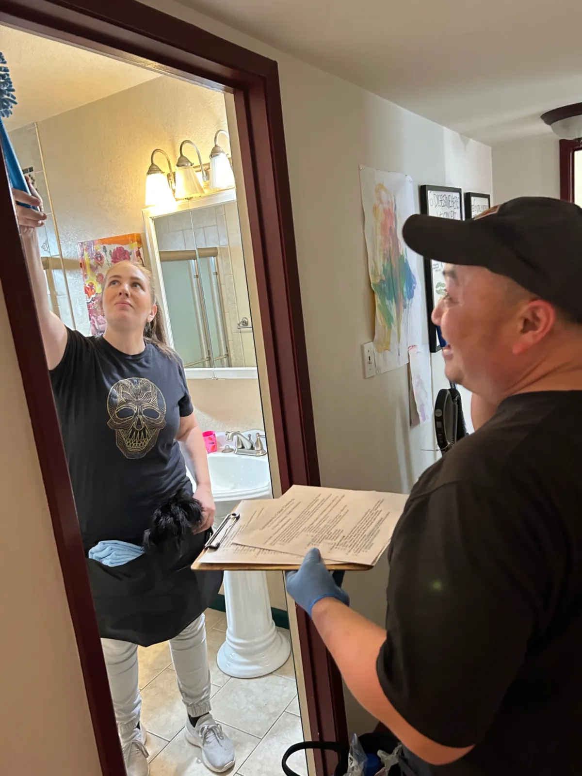 Professional house cleaners training