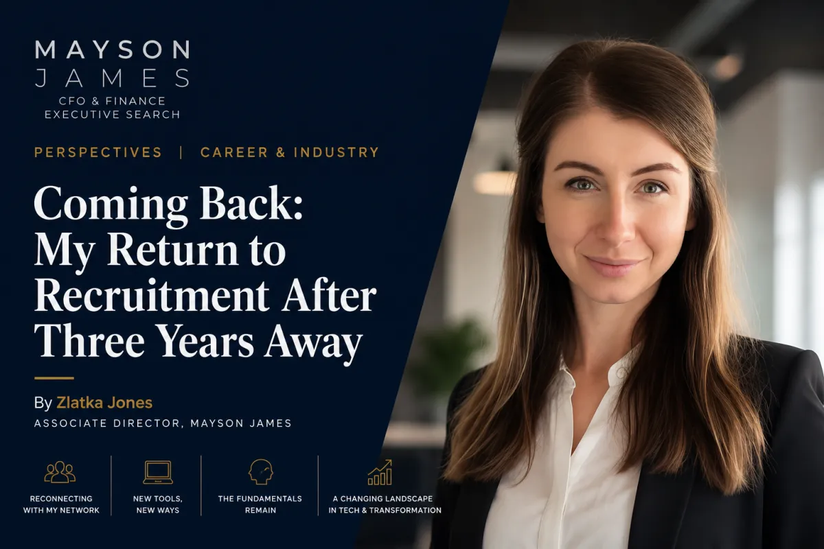 Coming Back: My Return to Recruitment After Three Years Away