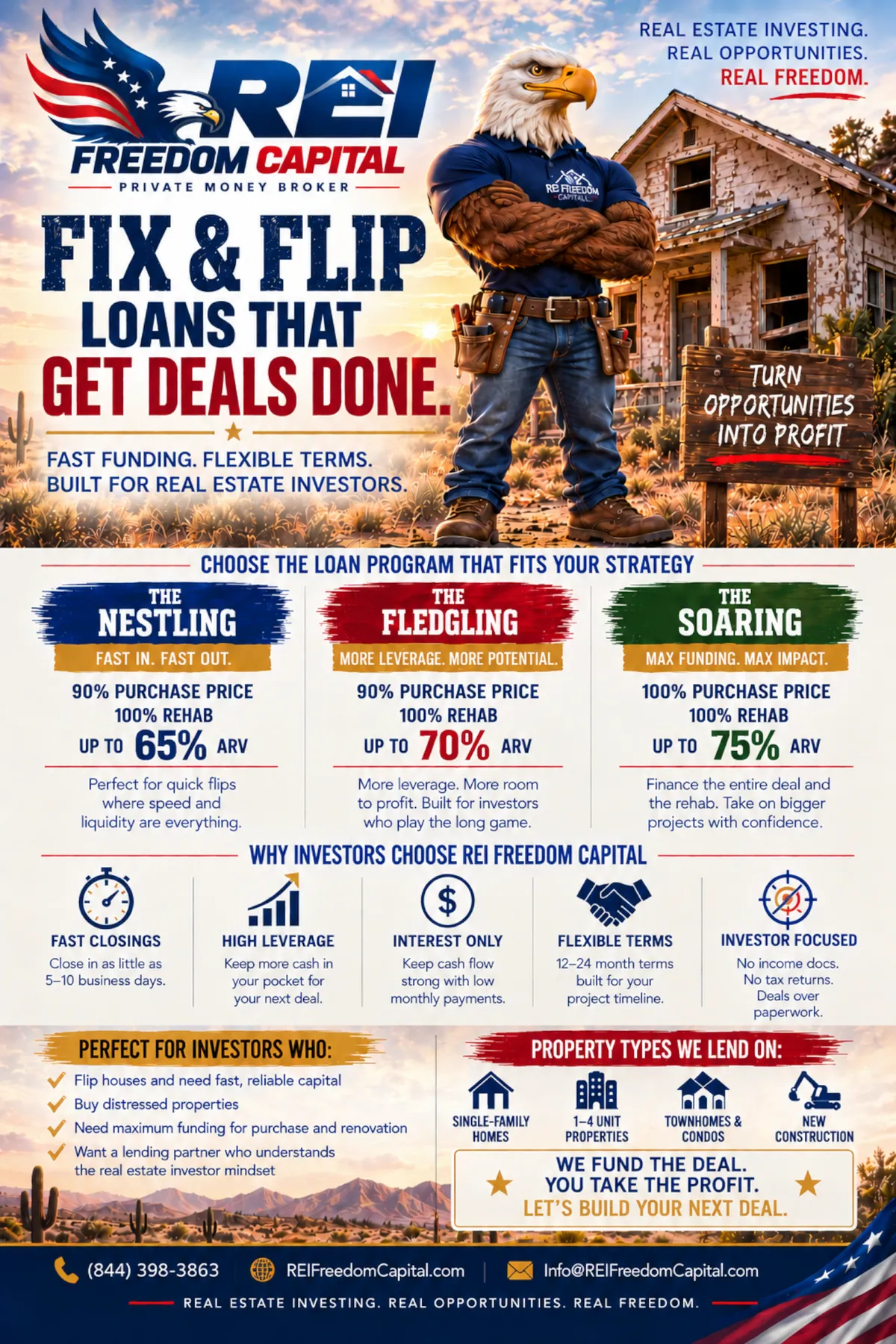 fix and flip loans - REI Freedom Capital
