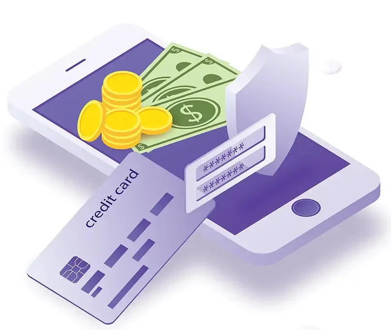 Payment processing solution image highlighting text messaging invoicing with Think Local Act Global's advanced features.