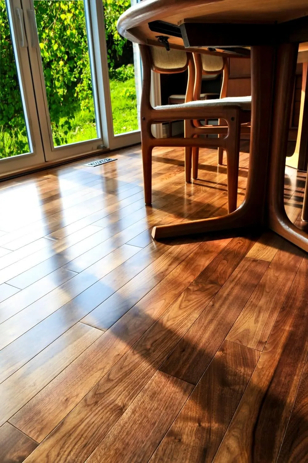 Dining Room with Engineered Hardwood