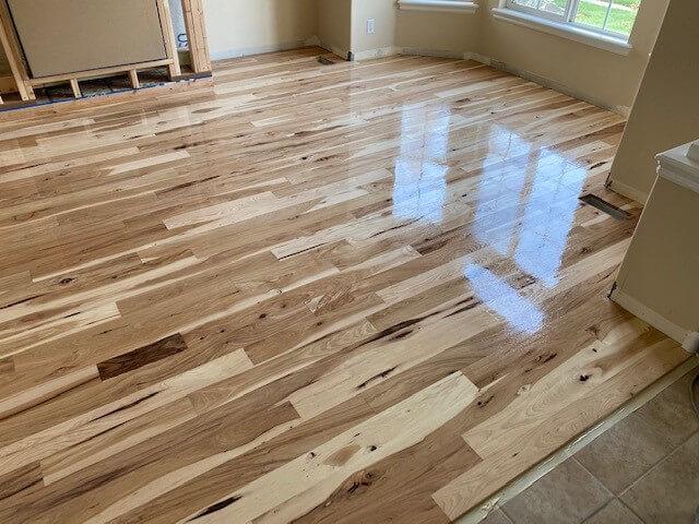 Hardwood Floor with Wet Finish