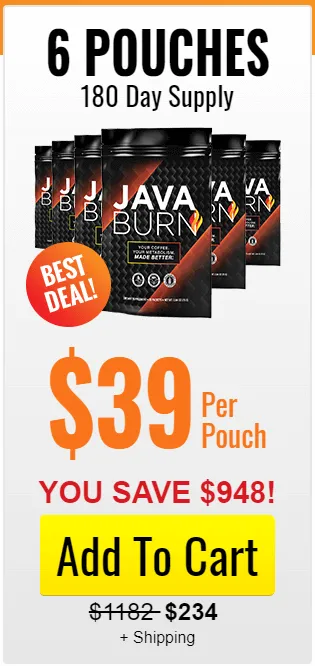 Java Burn order 6 pack