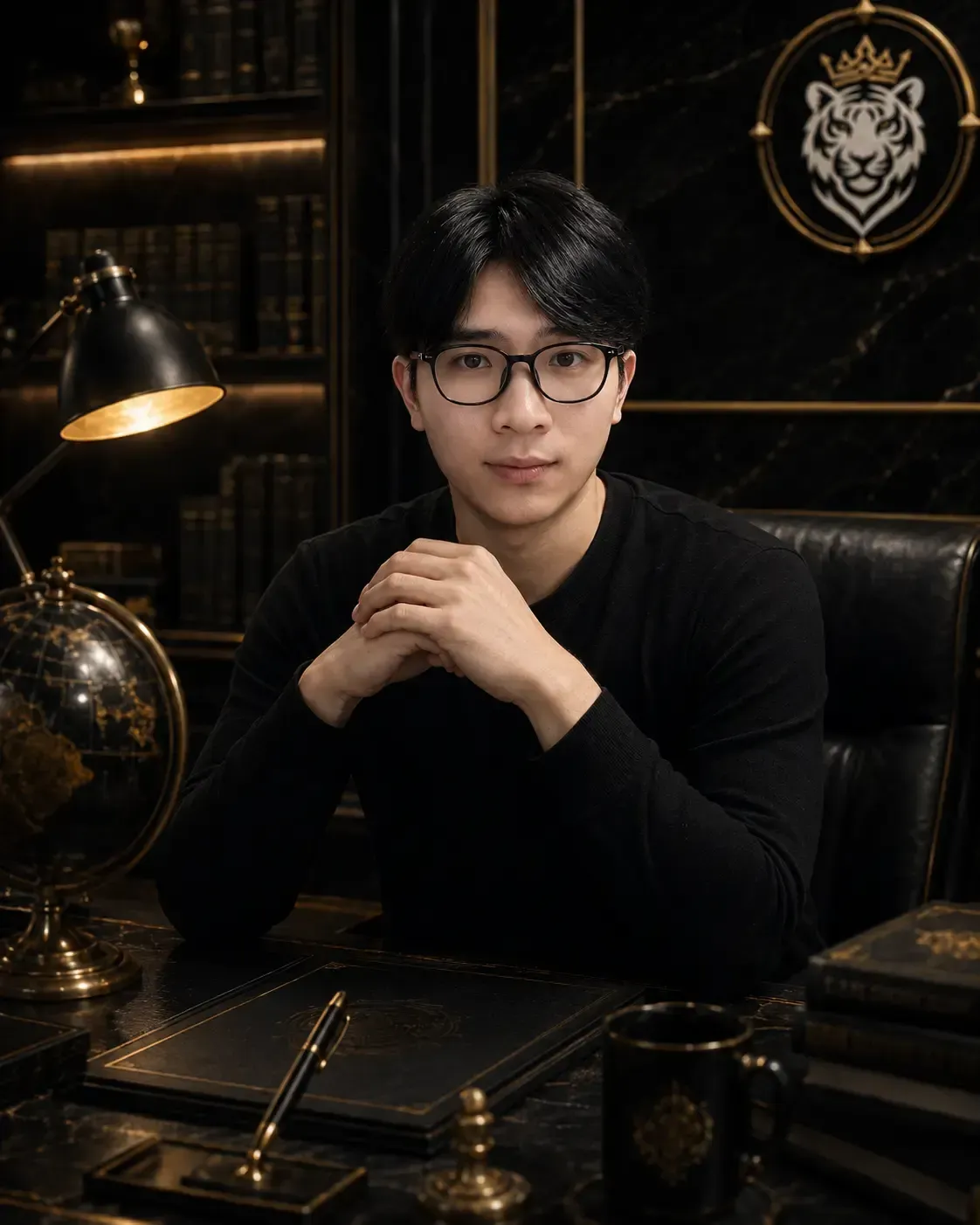 Andy Moh founder portrait in a premium office setting