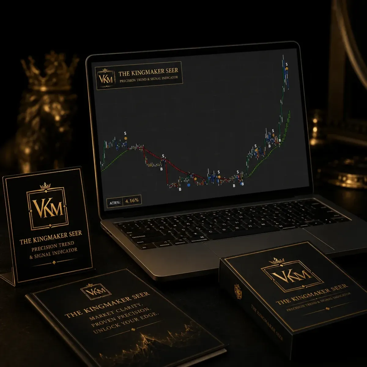 Kingmaker Seer displayed on trading desk screen
